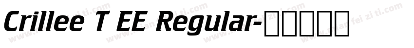 Crillee T EE Regular字体转换